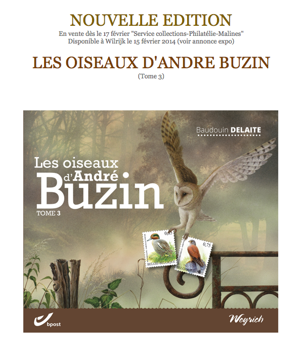 Livre Andre buzin autrement - Timbres Andre Buzin 2014